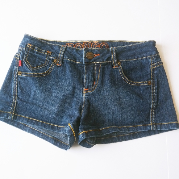 😍 BONGO Women's/Juniors VTG Jean Denim Blue Short - Picture 4 of 8